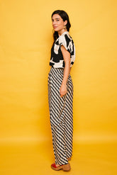 Conil Black Ribbon Pants